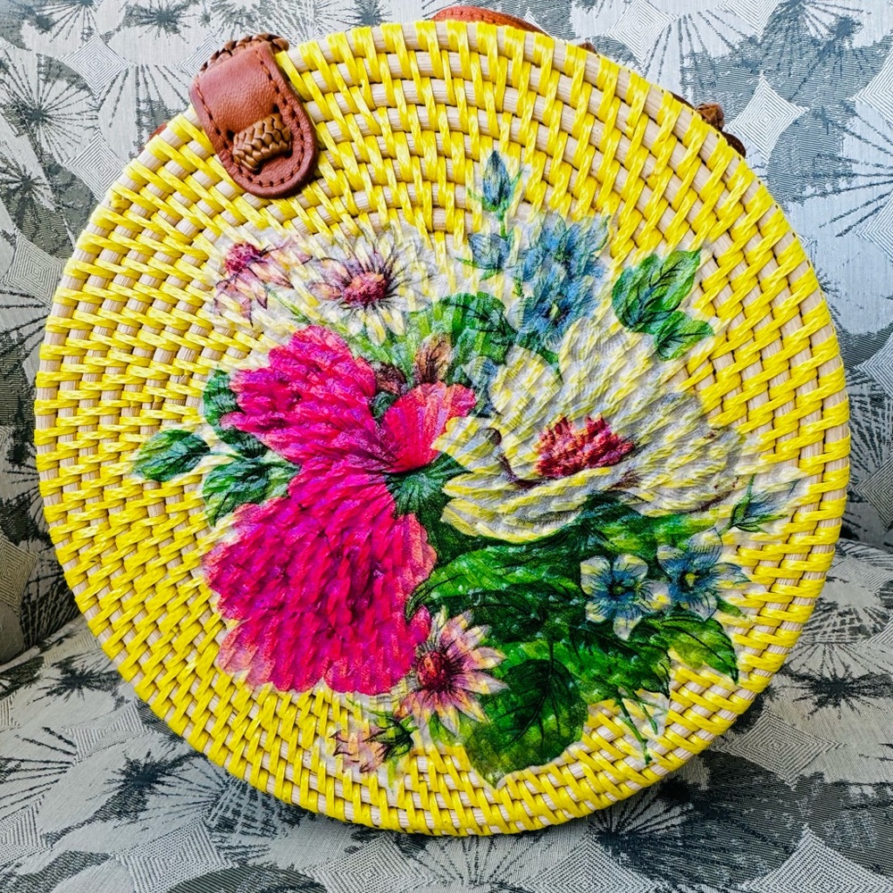 Bali Bag with flower design